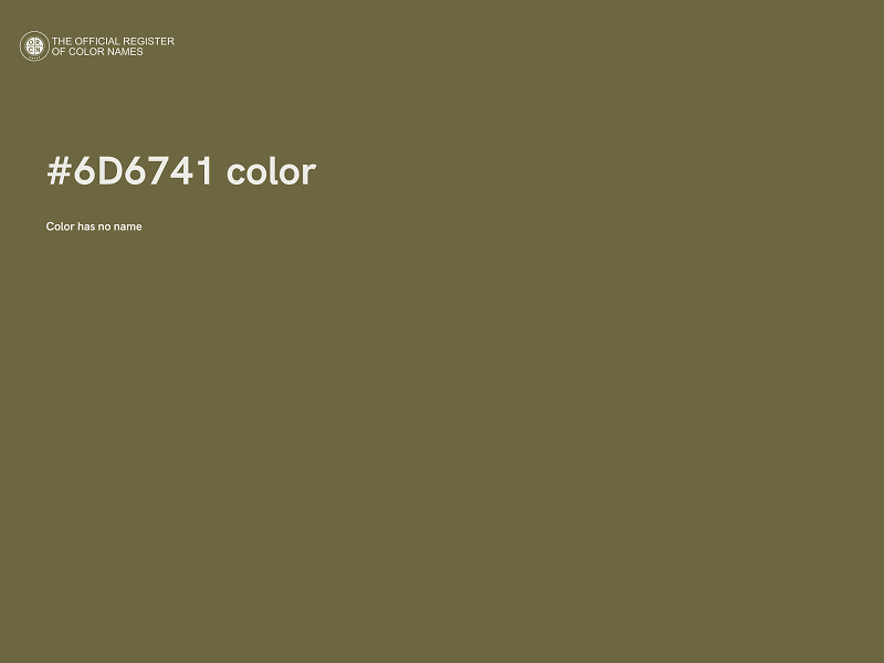 #6D6741 color image