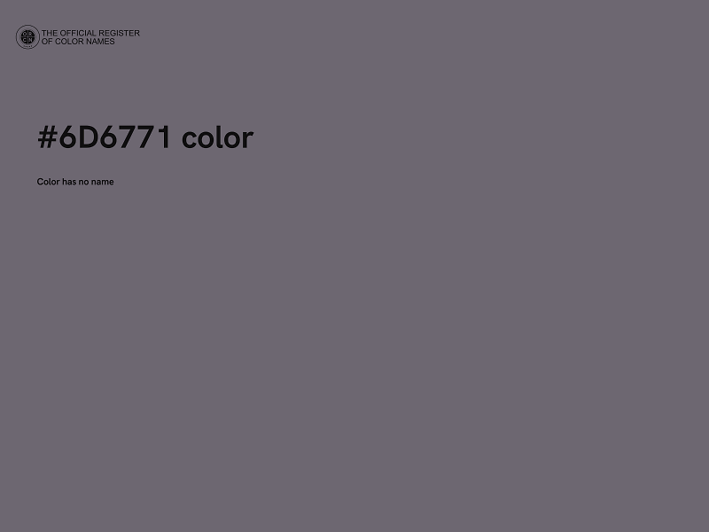 #6D6771 color image
