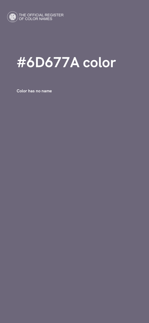 #6D677A color image