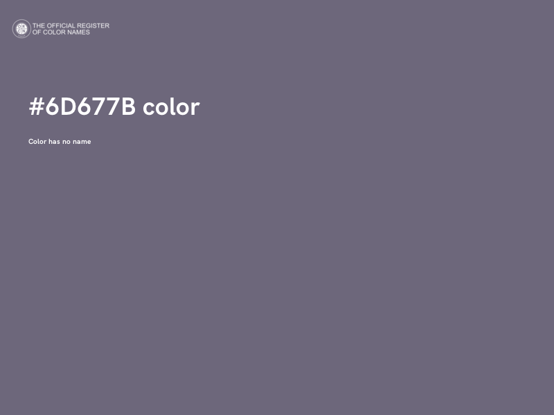 #6D677B color image