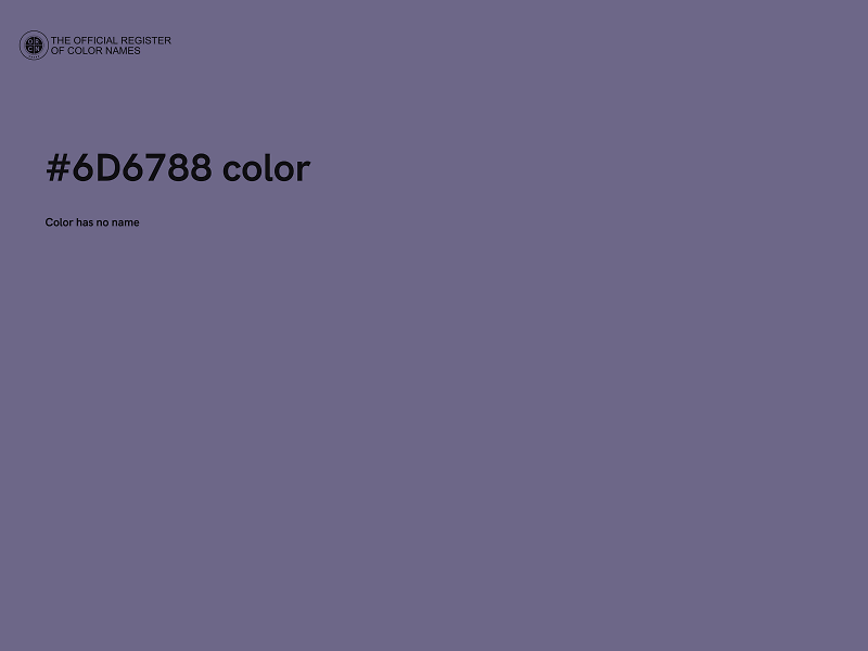 #6D6788 color image