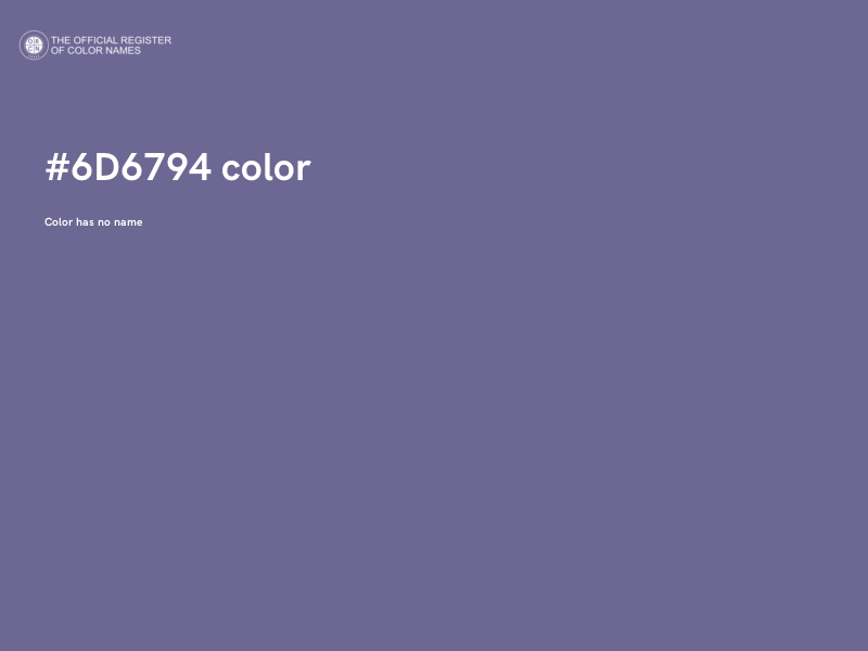 #6D6794 color image