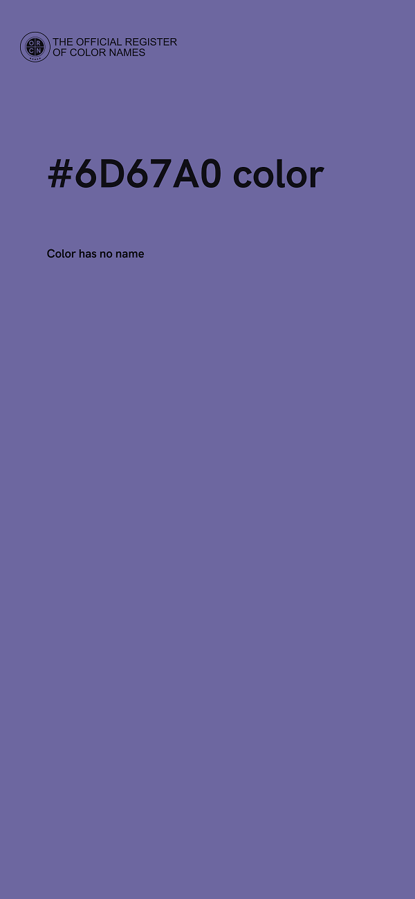 #6D67A0 color image