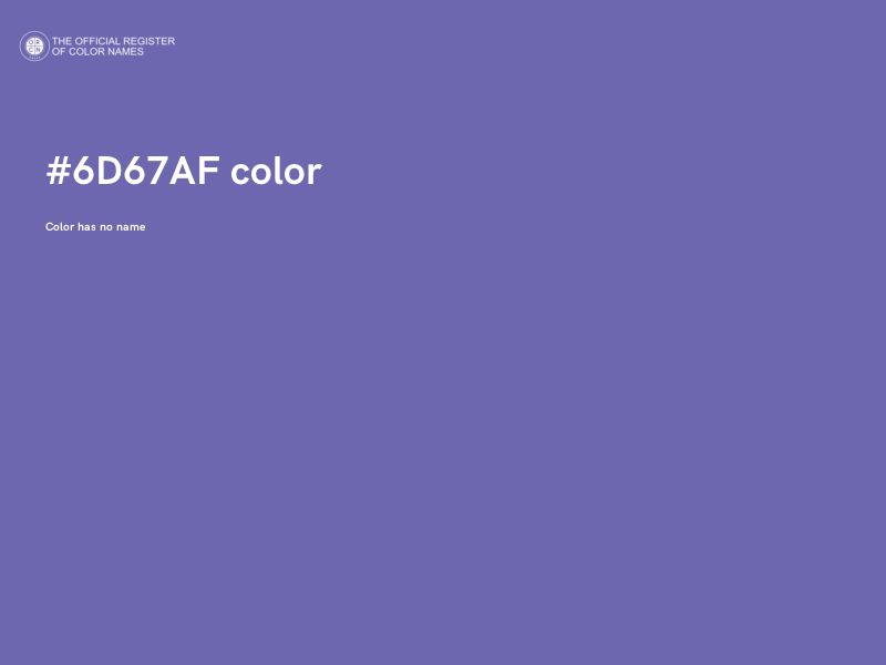 #6D67AF color image