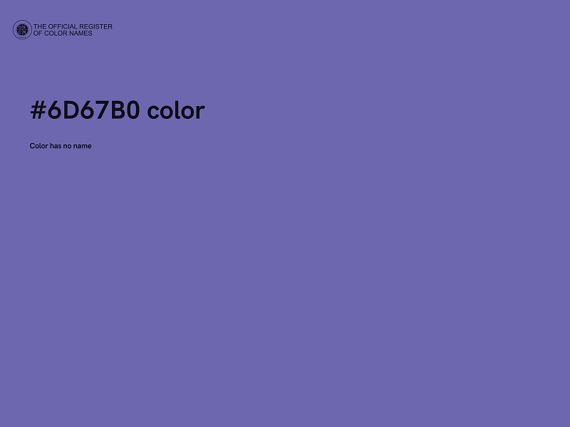 #6D67B0 color image