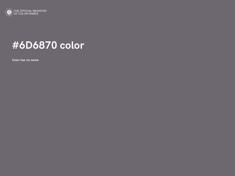 #6D6870 color image