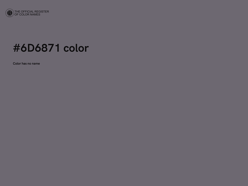 #6D6871 color image