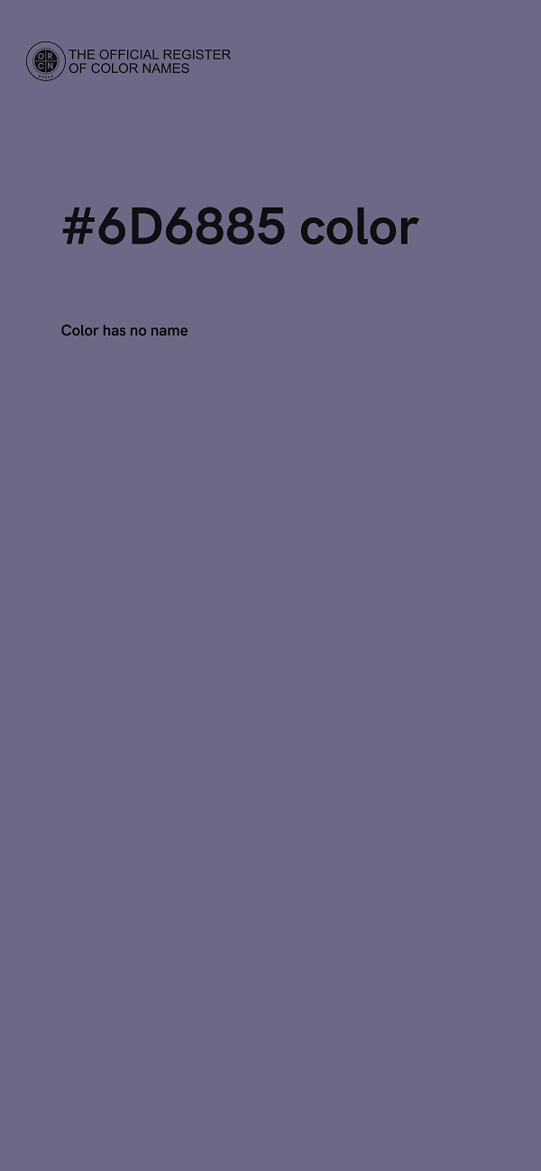 #6D6885 color image