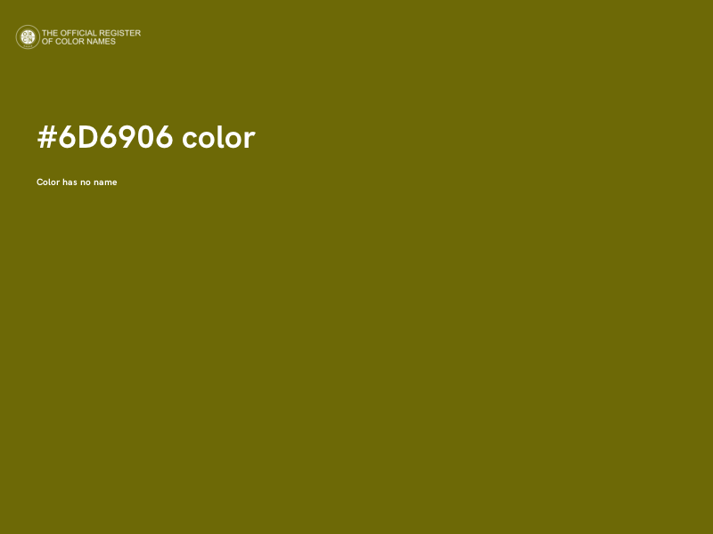 #6D6906 color image