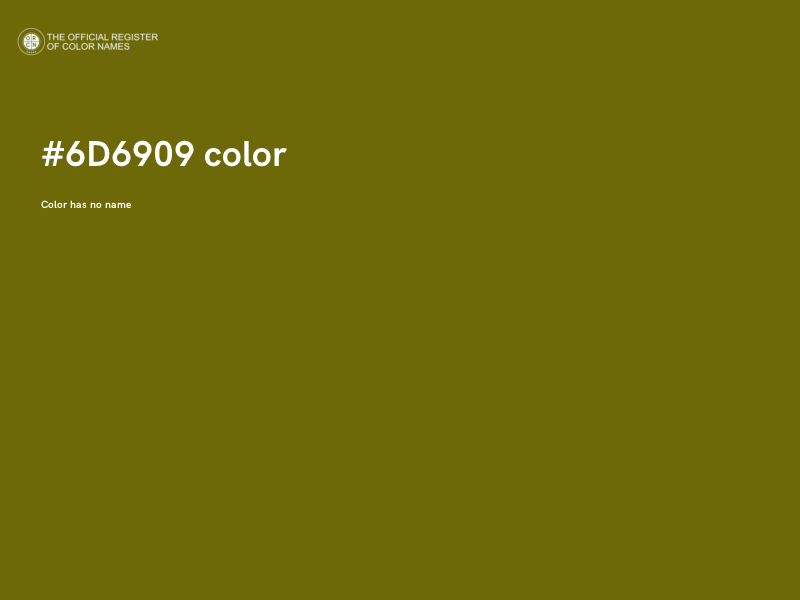 #6D6909 color image