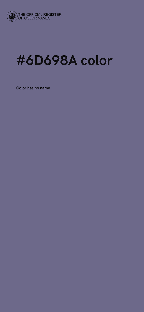 #6D698A color image