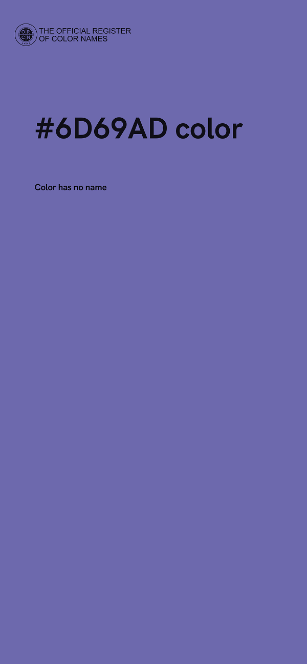 #6D69AD color image
