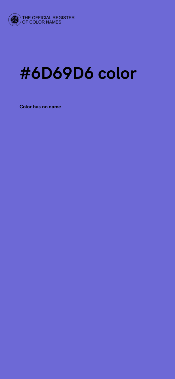 #6D69D6 color image
