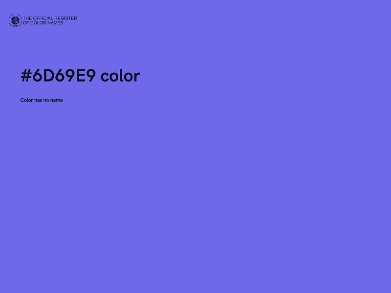 #6D69E9 color image