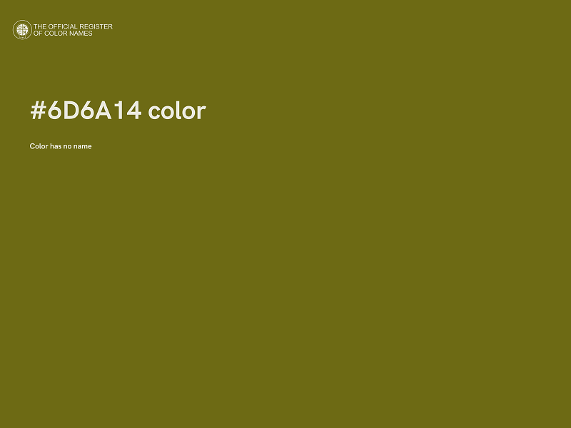 #6D6A14 color image