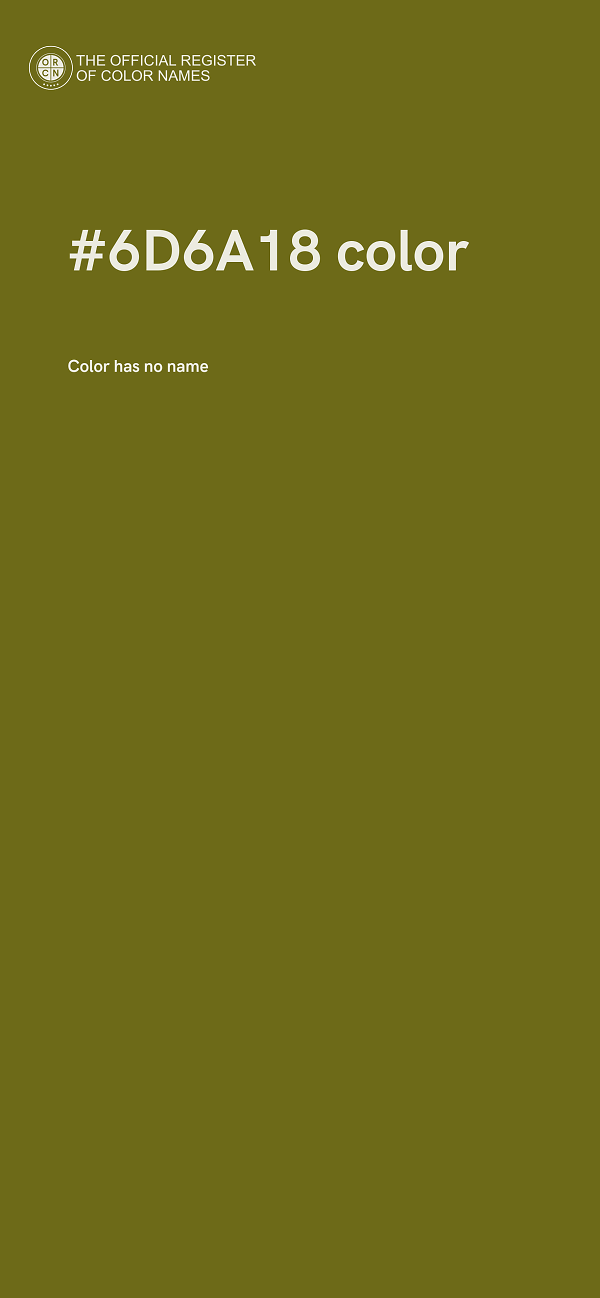 #6D6A18 color image