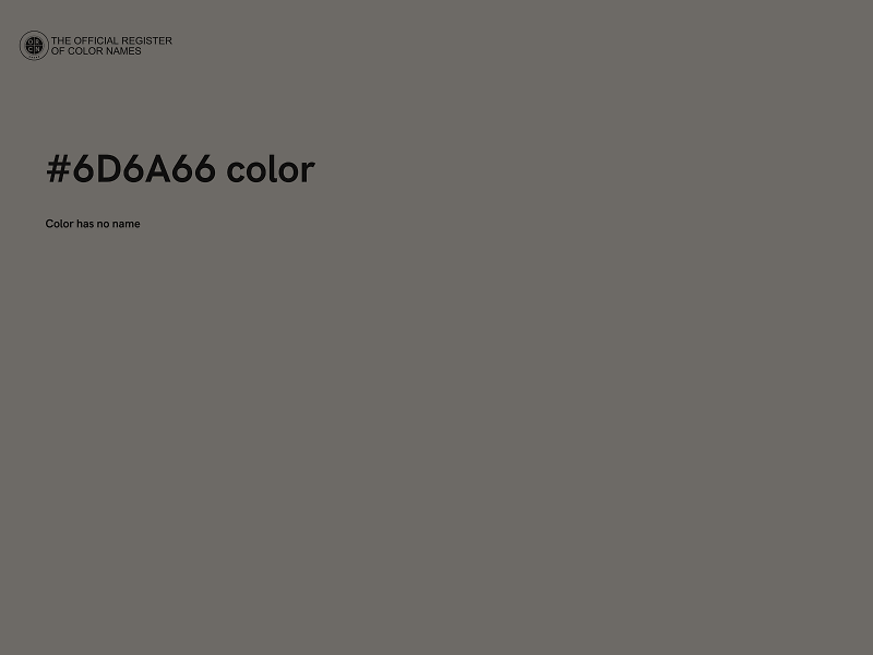 #6D6A66 color image