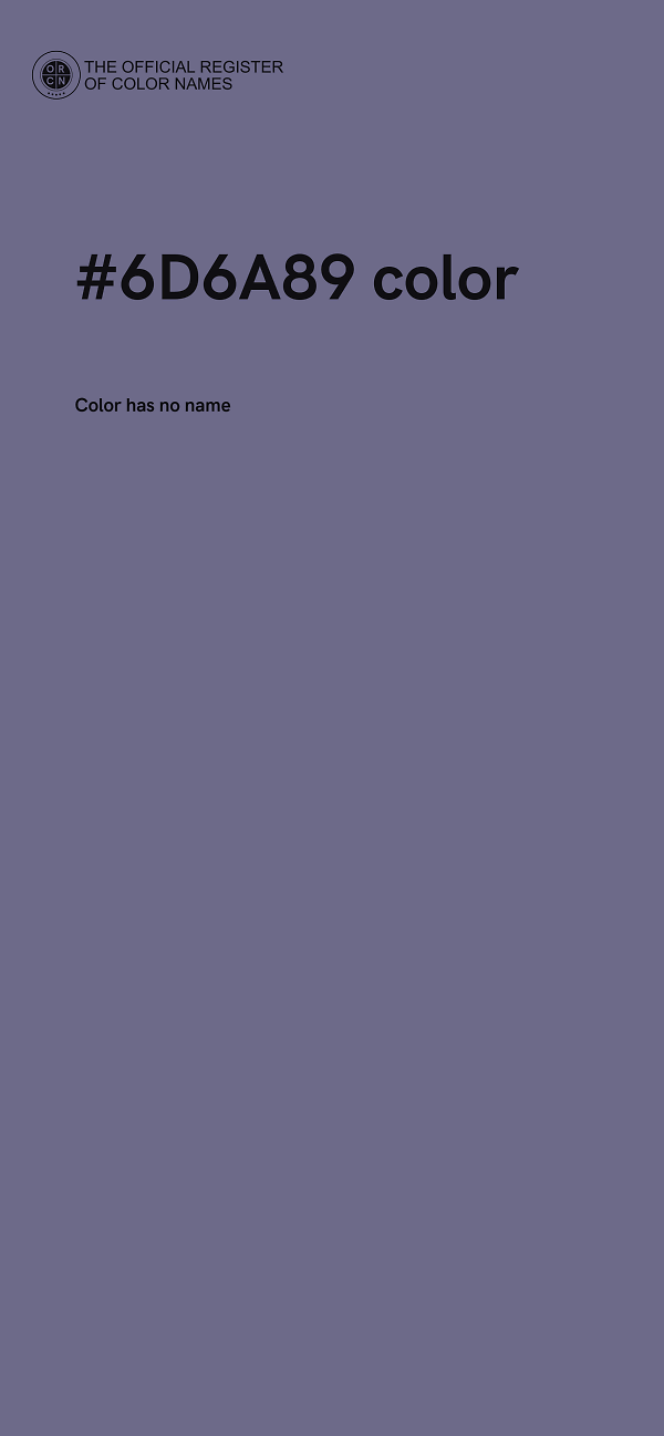 #6D6A89 color image