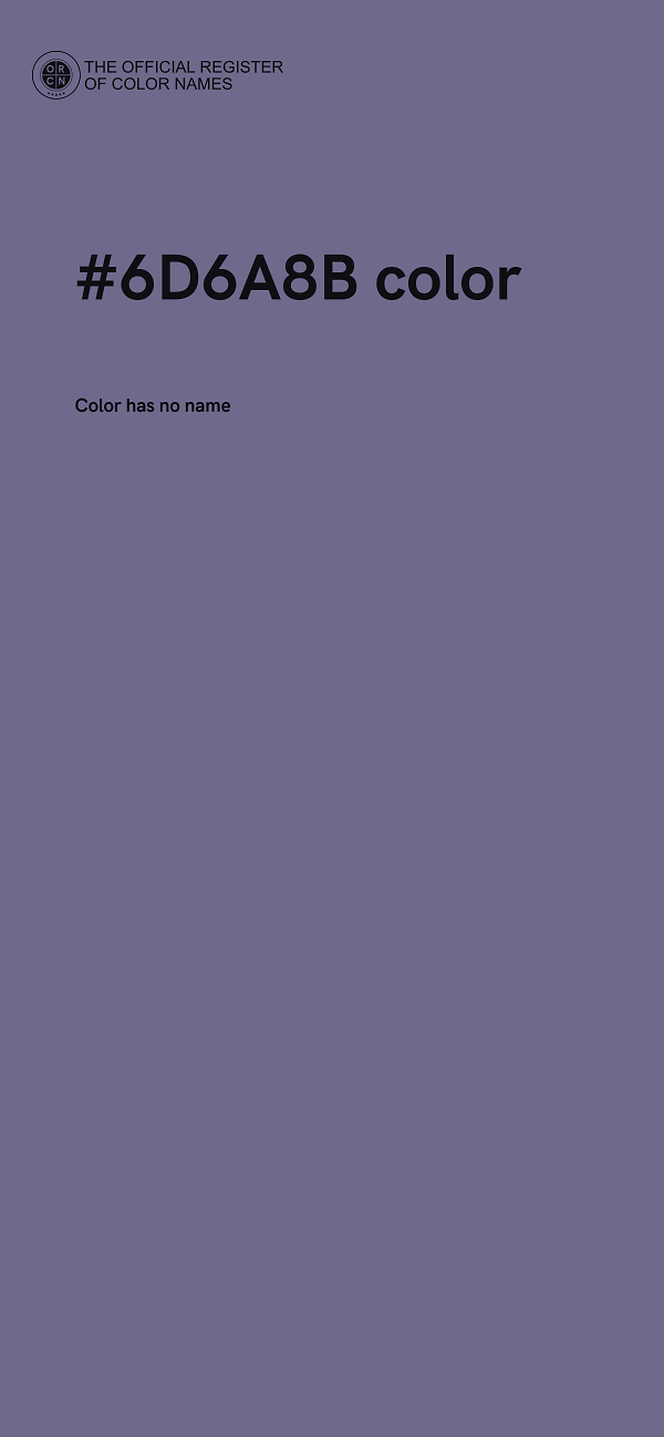 #6D6A8B color image