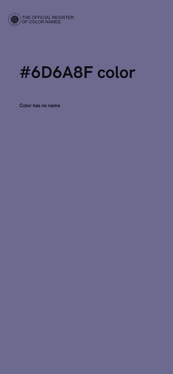 #6D6A8F color image