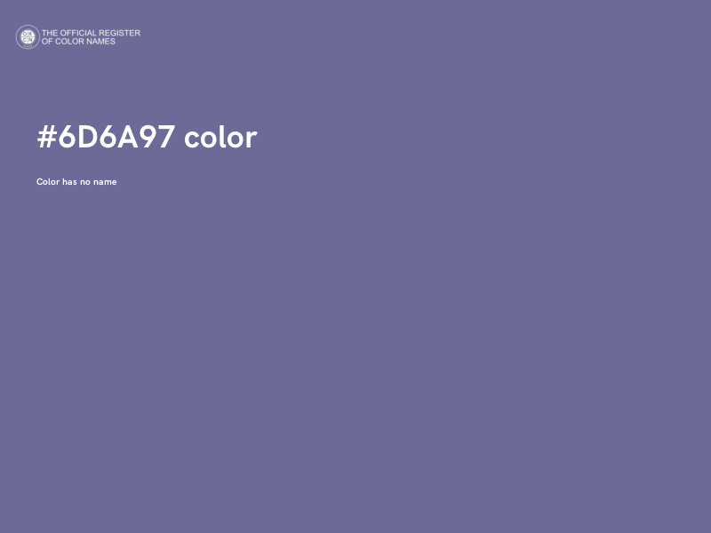 #6D6A97 color image