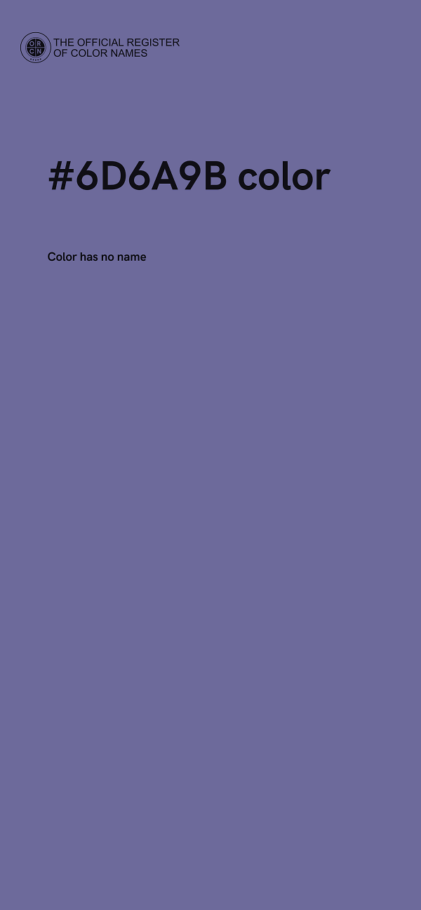 #6D6A9B color image