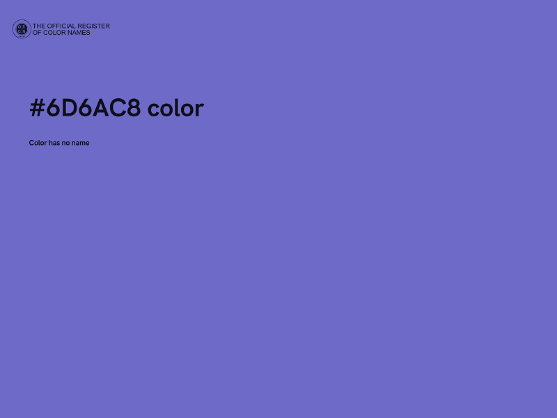 #6D6AC8 color image