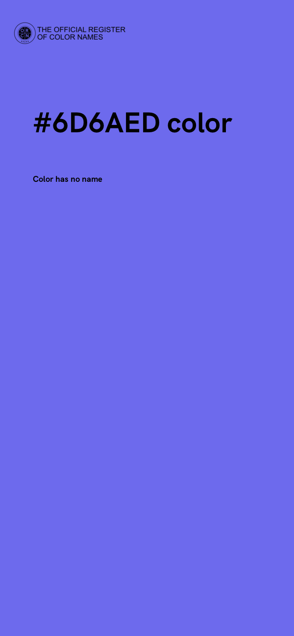 #6D6AED color image
