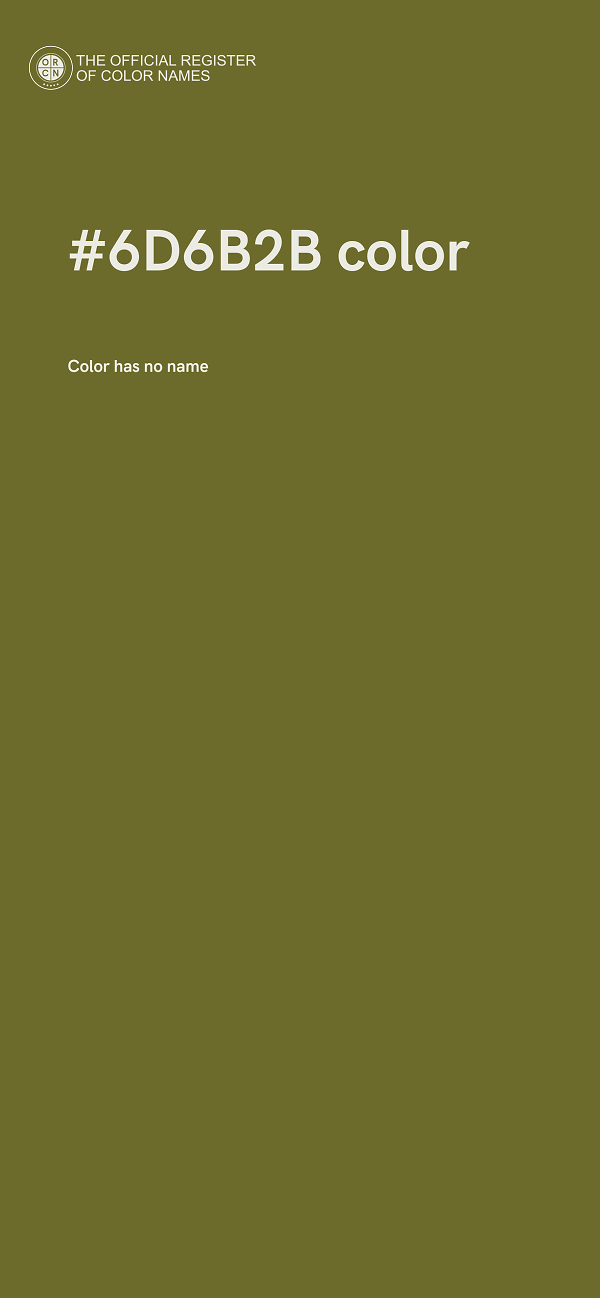 #6D6B2B color image