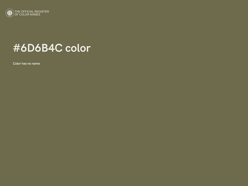 #6D6B4C color image