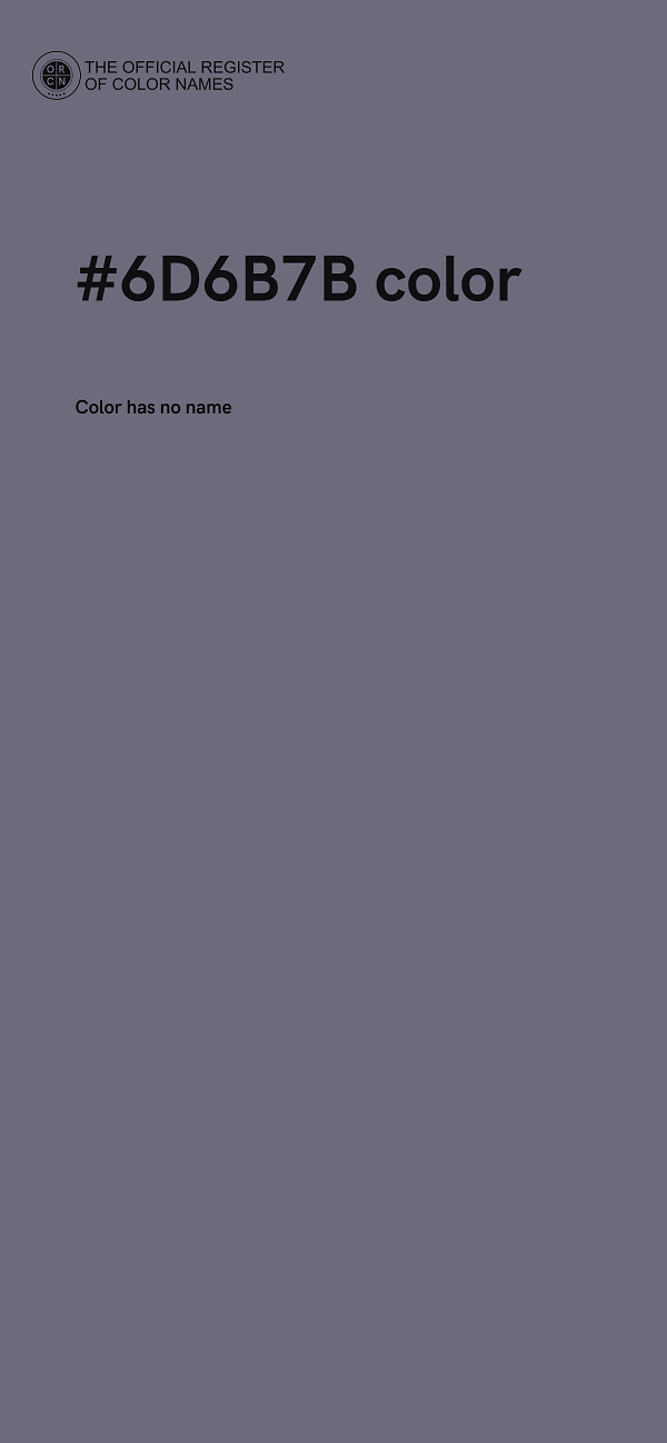 #6D6B7B color image