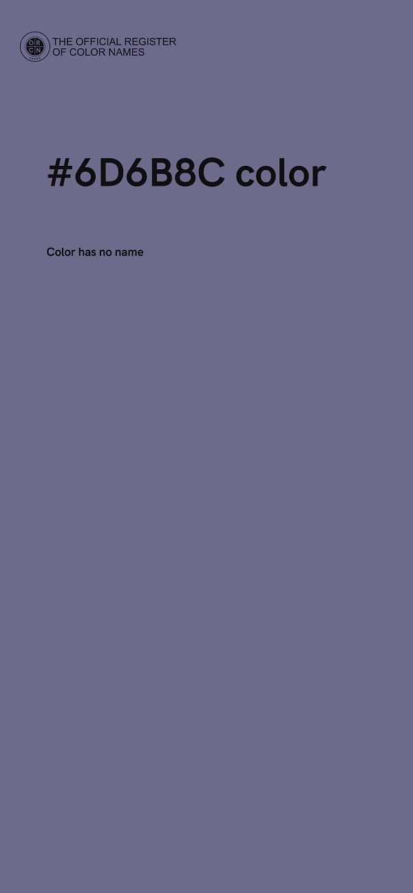 #6D6B8C color image
