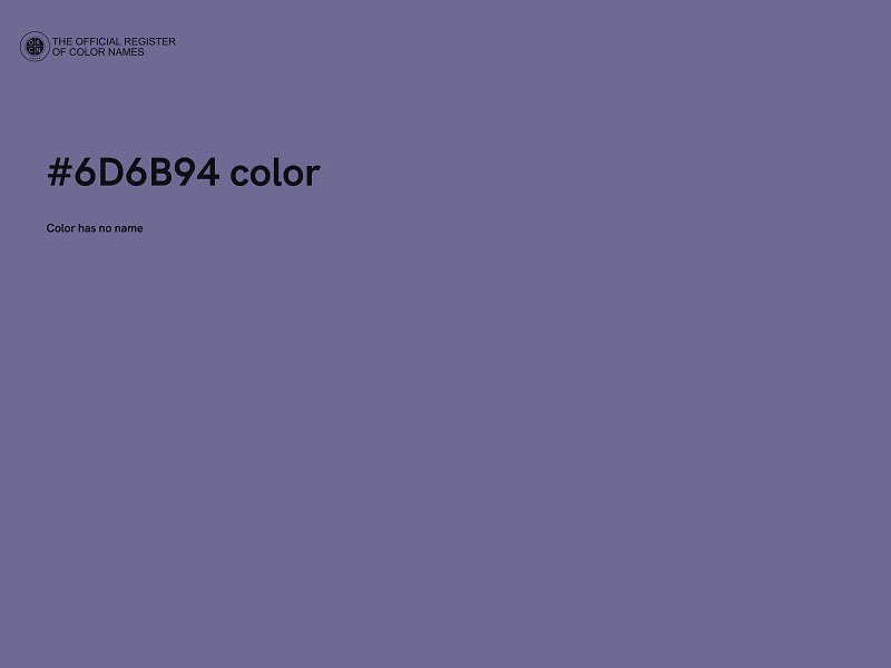 #6D6B94 color image