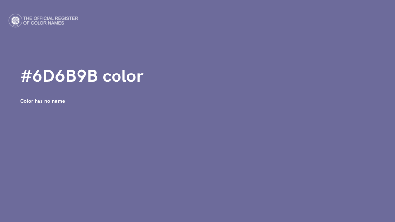 #6D6B9B color image