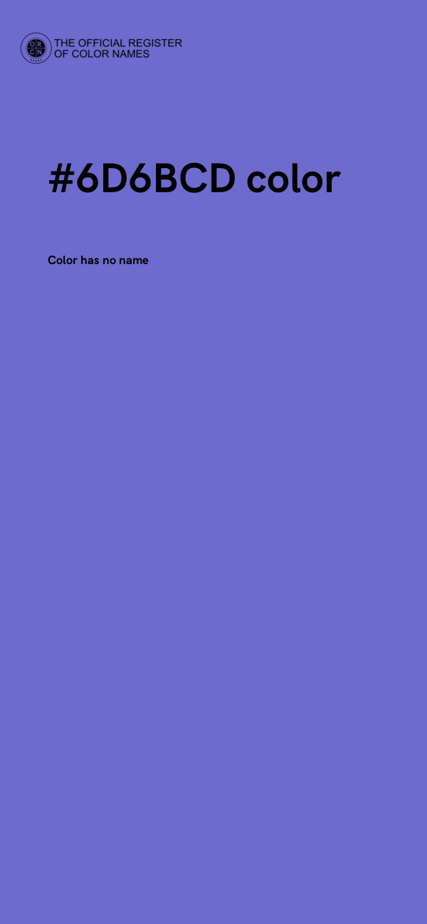 #6D6BCD color image