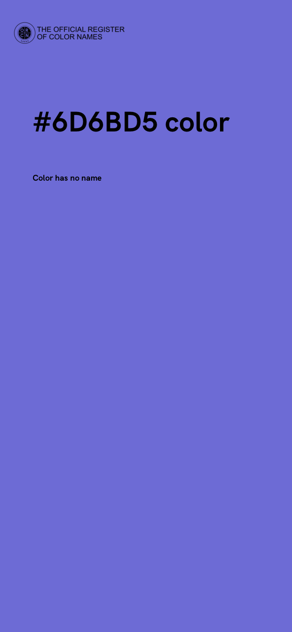 #6D6BD5 color image