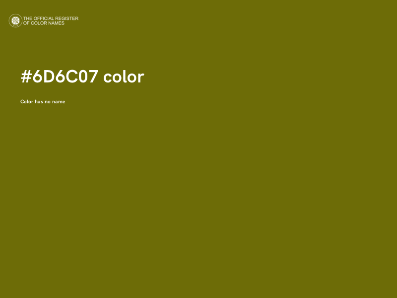 #6D6C07 color image