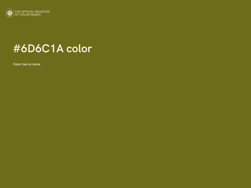 #6D6C1A color image