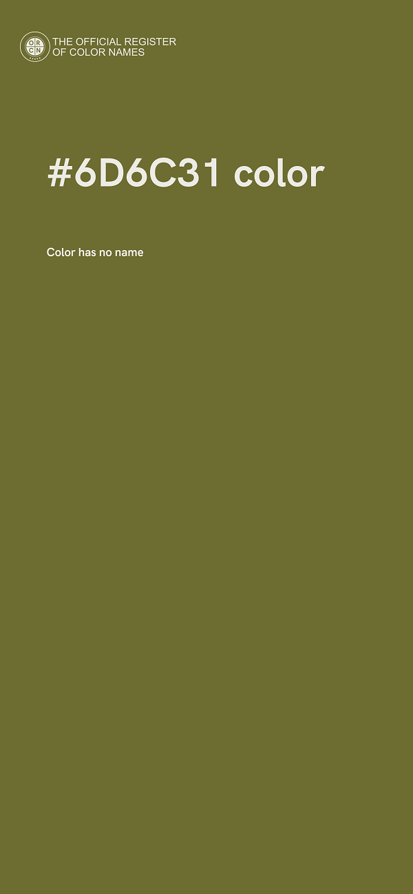#6D6C31 color image