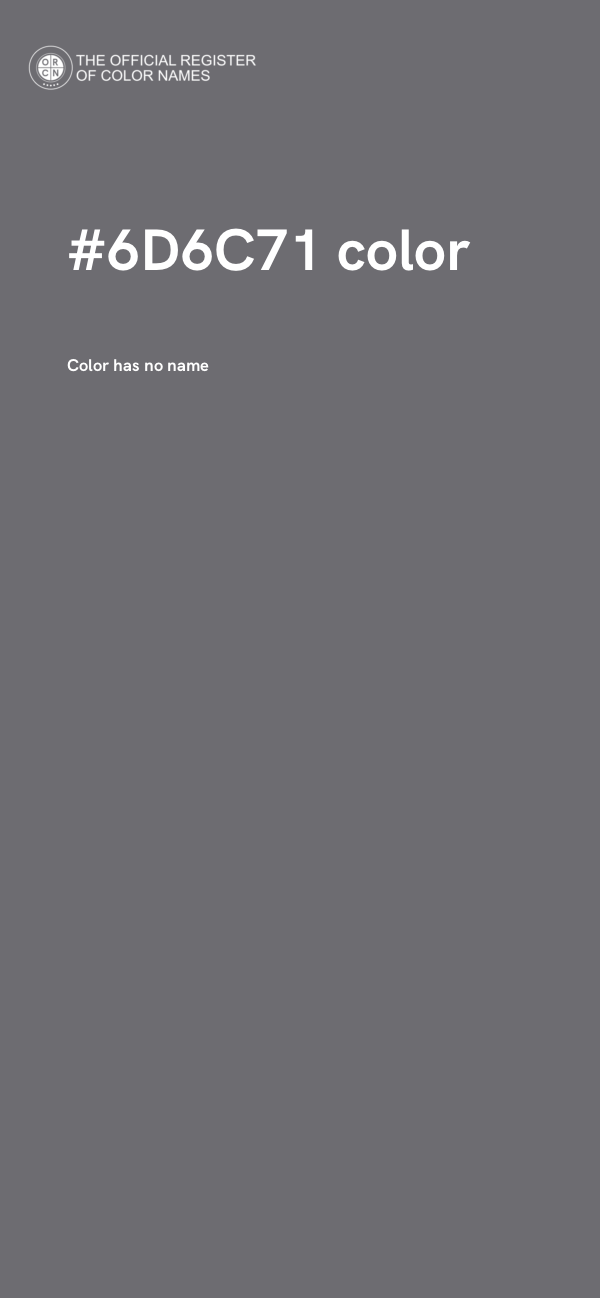 #6D6C71 color image