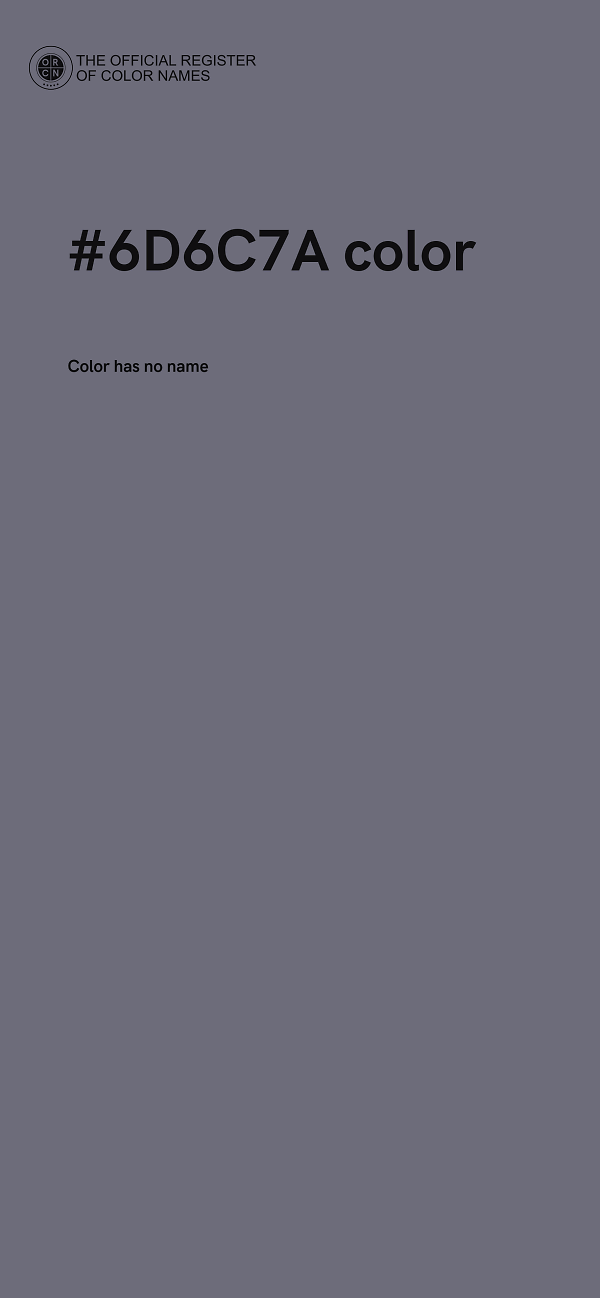 #6D6C7A color image