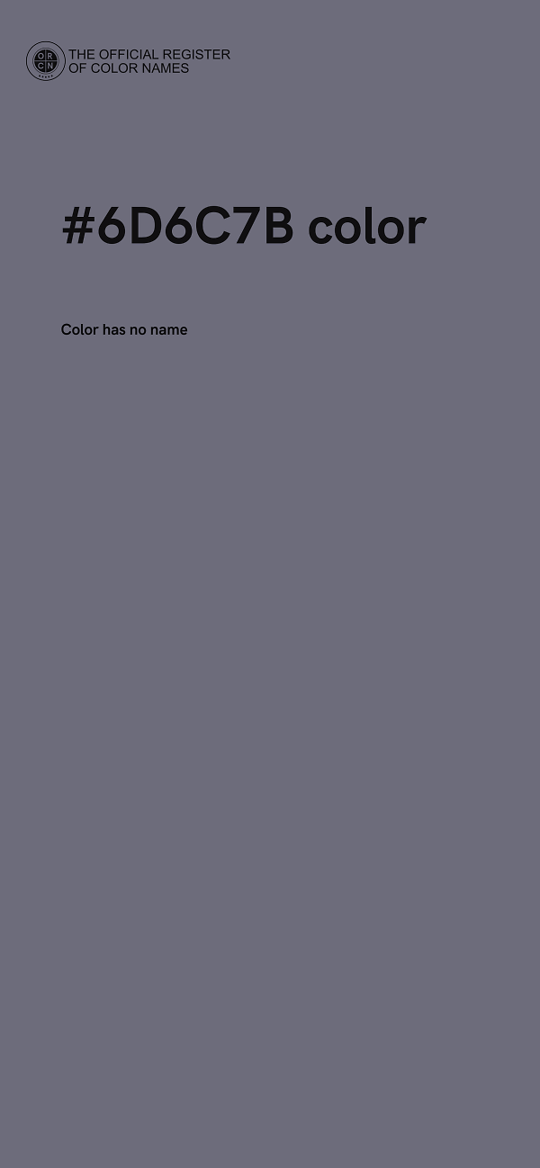 #6D6C7B color image