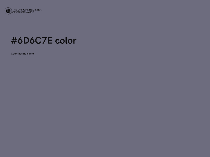 #6D6C7E color image