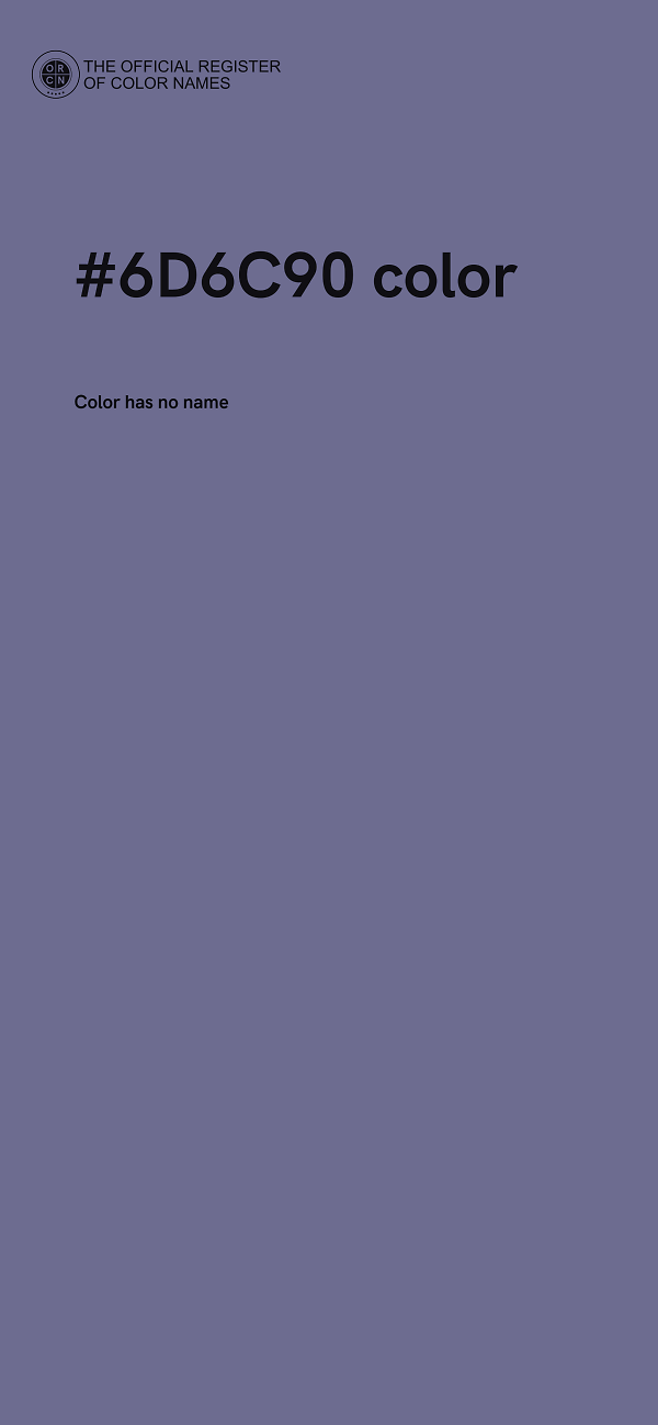 #6D6C90 color image