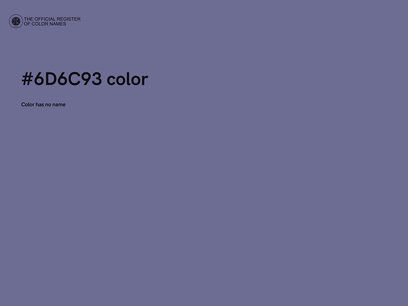 #6D6C93 color image