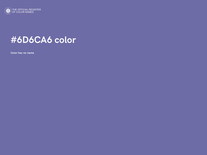 #6D6CA6 color image