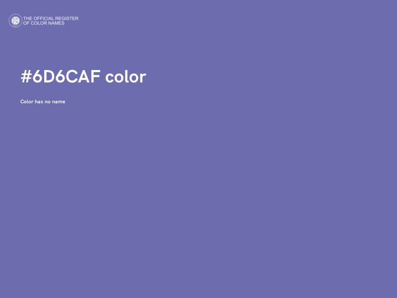 #6D6CAF color image