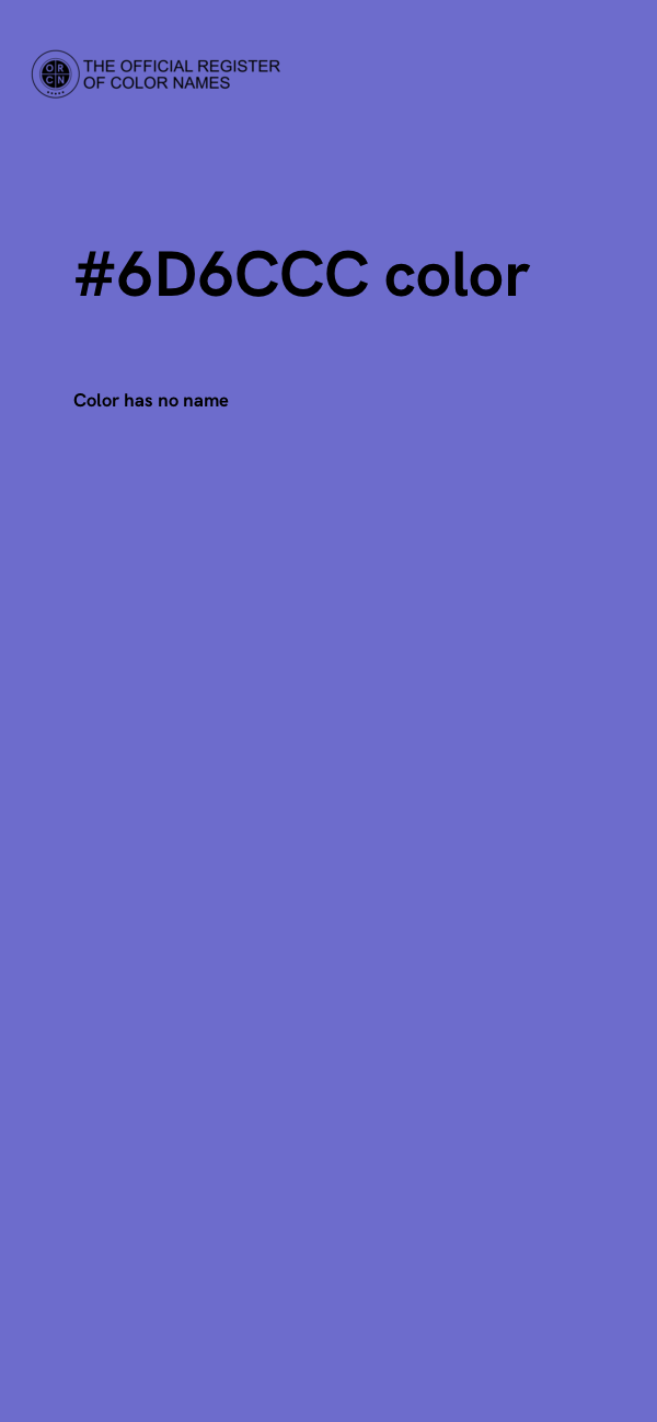 #6D6CCC color image