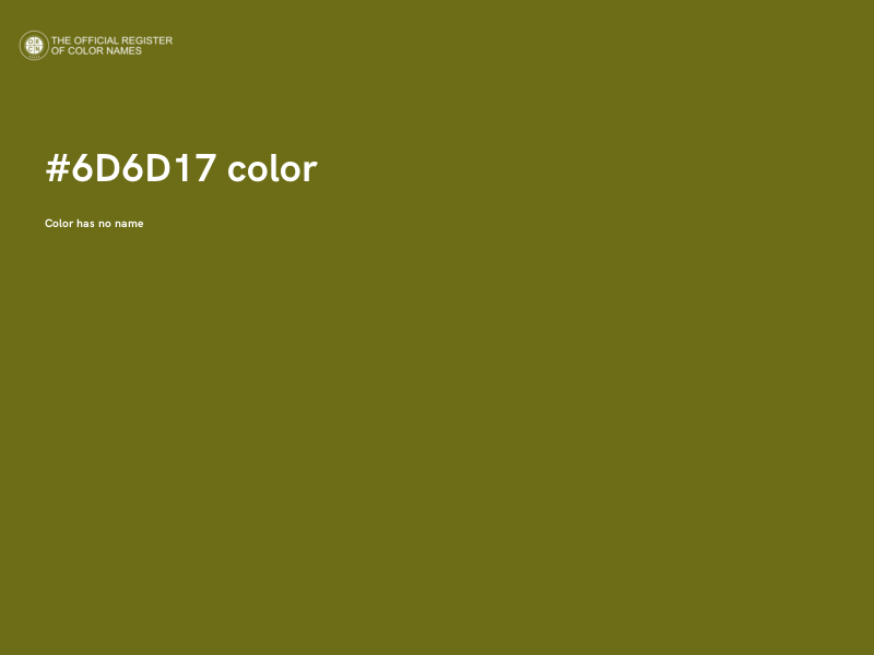 #6D6D17 color image