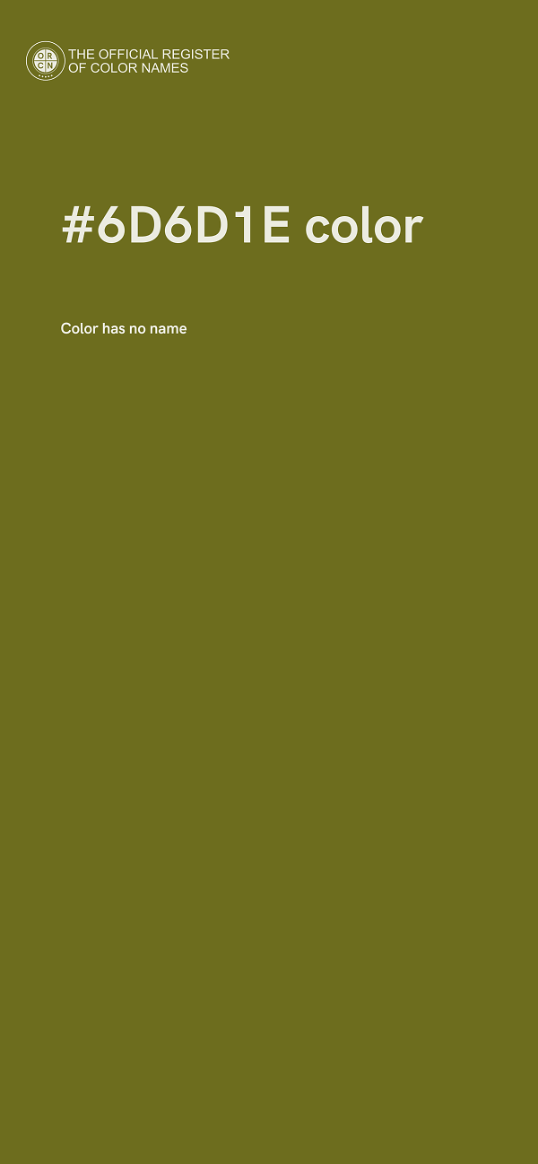 #6D6D1E color image
